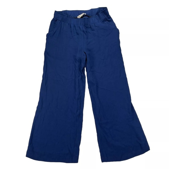 Johnny Was Calme Women’s Wide Leg Relaxed Pant Blue Size Medium Boho - Picture 1 of 10